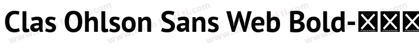 Clas Ohlson Sans Web Bold字体转换